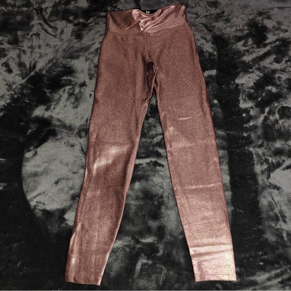 Heroine Sport Metallic Pink Leggings XS - Picture 3 of 7